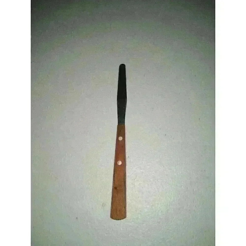 Vintage Rynne Stainless Steel Spatula Wooden Handle Made In Japan Small